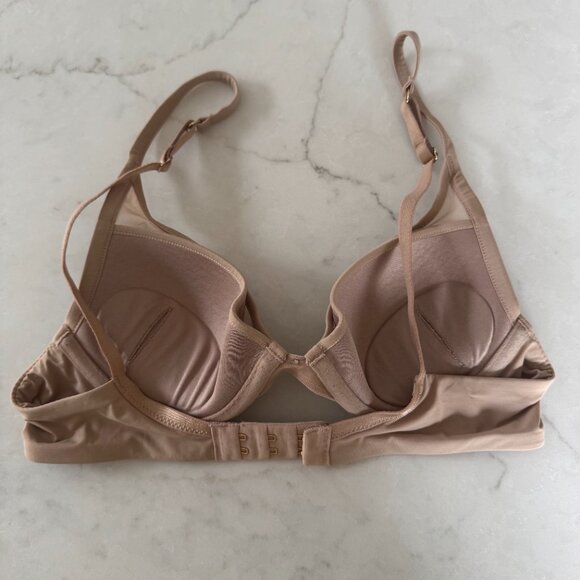 Thirdlove Uplift Plunge Bra Nude Buff Underwire 32B Mesh Pushup 24/7 32B - Picture 2 of 3